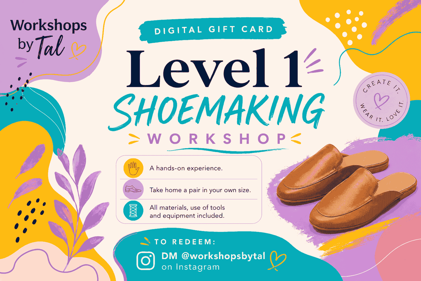 Digital Gift Card - Level 1 Workshop