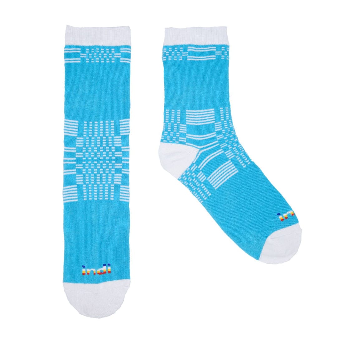 Binakul (Kusikus Light Blue)- INDI Heritage Socks (Adult)