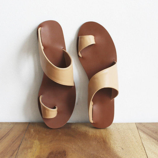 Asymmetrical sandals