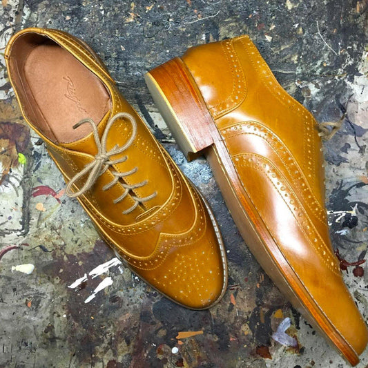 Basilio Wingtip Brogues - Risque Manufacturing