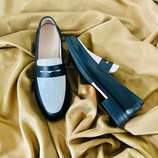 Dual Color Penny Loafers