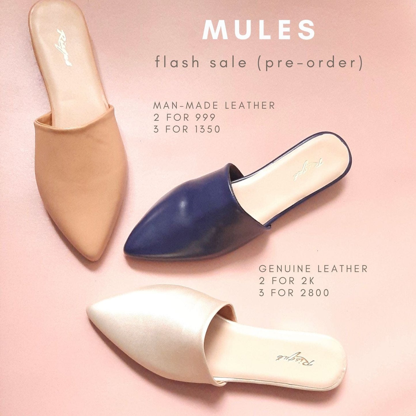 Mules Bundle for first 20 customers only!