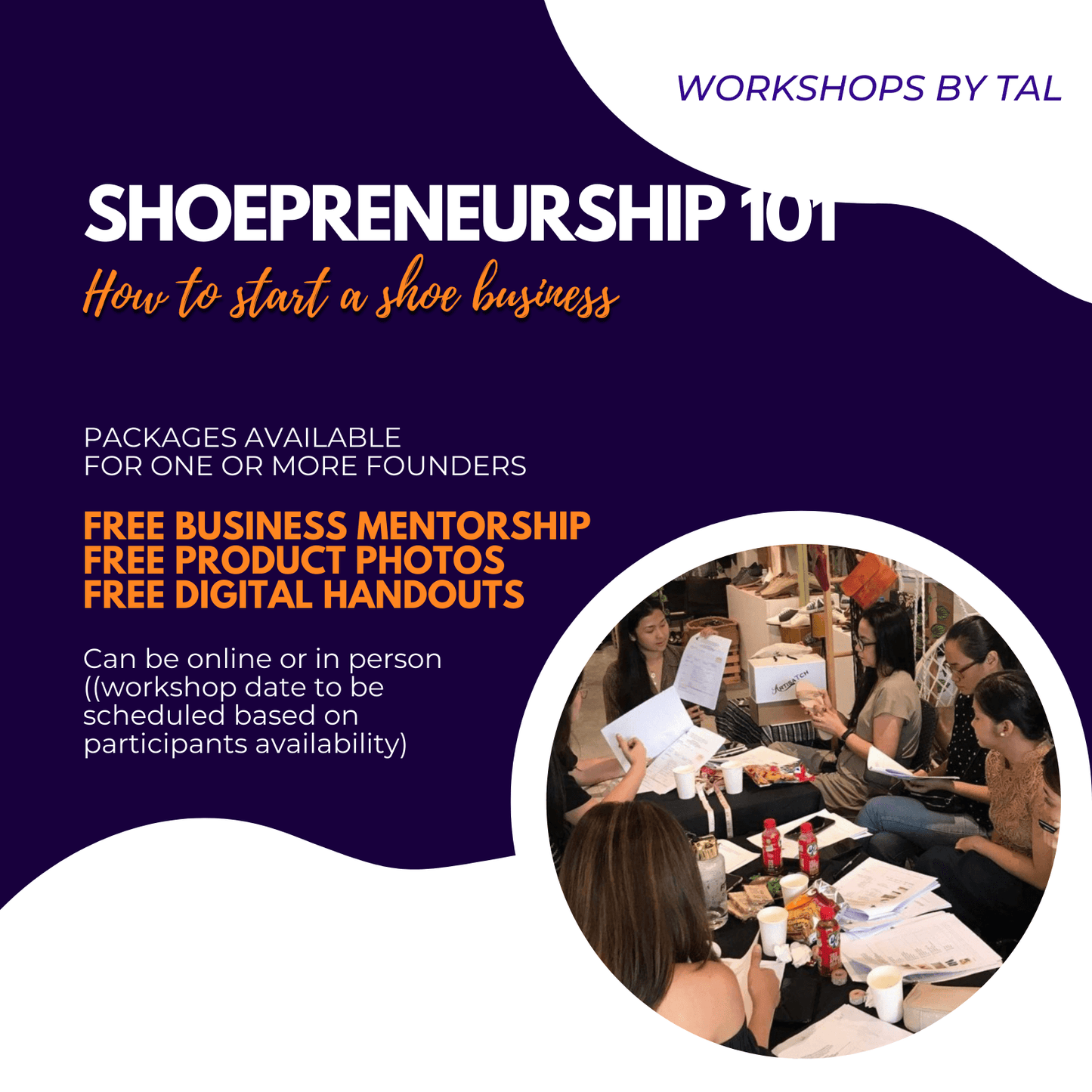 Shoepreneurship 101 (online or in person)